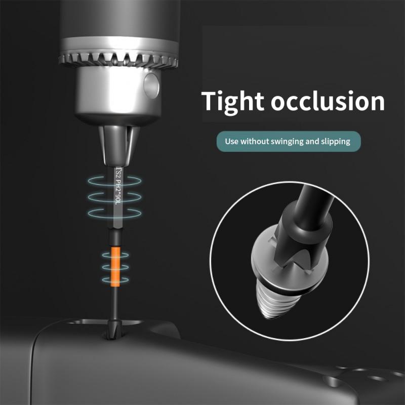Magnetic Cross PH2 Screwdriver Bit Set Impact Batch Head Hardness Screwdriver Bit Anti Non-slip Screw Driver Hand Drill Bit Tool