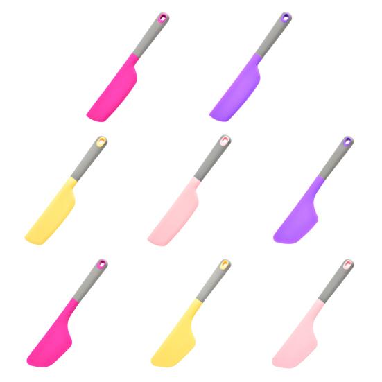 Butter Spatula Silicone Cake Spatula with Ergonomic Handle Flexible Blade Heat-Resistant Baking Tool for Spreading Scraping Leveling