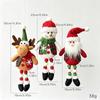 Santa Claus Christmas Tree Hanging Decorations Elk Deer Doll Snowman Christmas Santa Claus Pendant Colorful Long Leg