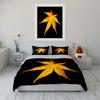 Autumn Leaf Design Three-Piece Set Soft Comfortable Duvet Cover Bedding Set Included 1*Duvet Cover & 2*Pillowcases, Gift
