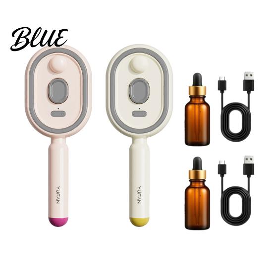 Retractable Steam Comb 1/2Pcs Electric Spray Air Cushion Brush USB Rechargeable Misting Massage 2-In-1 Brush Anti-Frizz Self-Cleaning for Dry Damaged