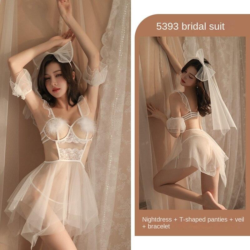 Sexy Lingerie Super Fire Multicolor Erotic Lingerie  Fabric Sexy Women's Fun Underwear Fishing Net Pudding Trouser Leg Ring Neck Ring Mesh