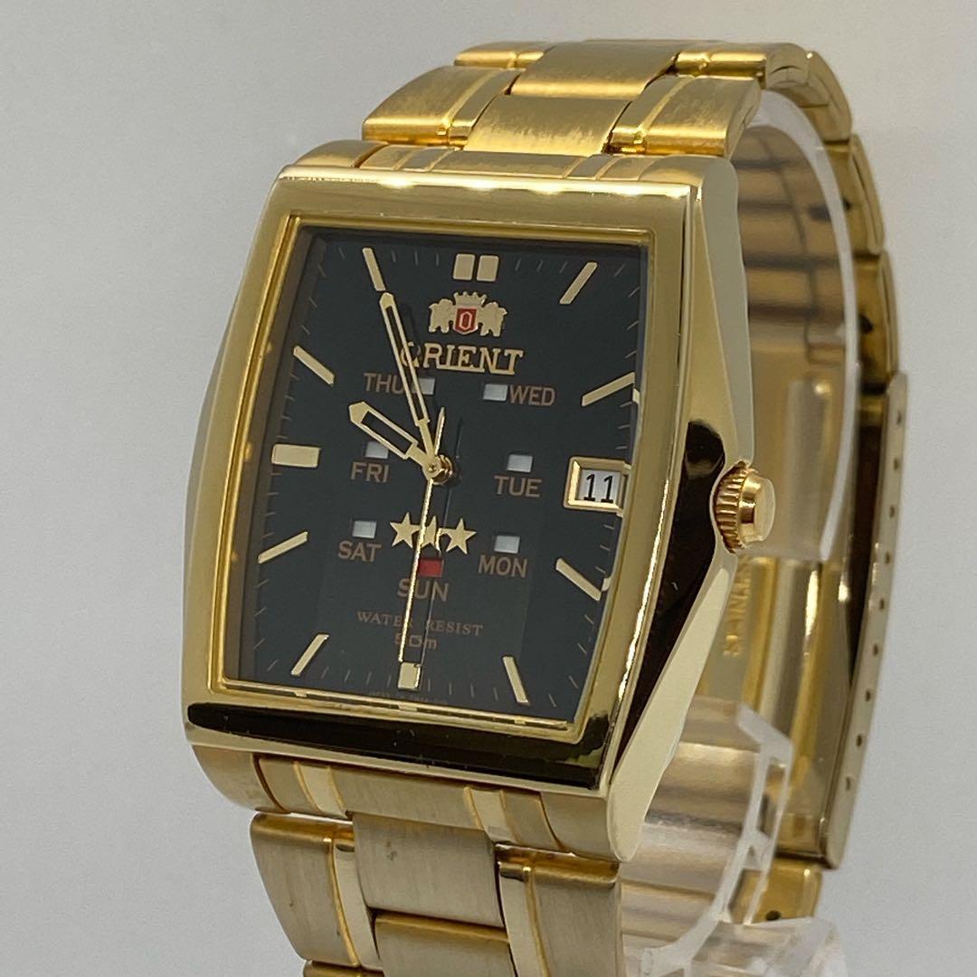 Used [Good Condition] ORIENT 3 Star Automatic Men s Watch Gold