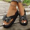 Damen Schuhe Dicksohlige Schwamm Sandalen Zehensandalen Strand Zehensandalen