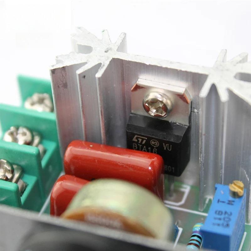AC 220V 2000W SCR Voltage Regulator Dimmers Module Motor Speed Dimming Controller Thermostat Electronic Voltage Regulator