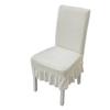 W/ Skirt Backrest Cover Elastic Jacquard Seat  Stool Cover Stretchy Dining Chair Cover  Kitchen