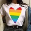 Women Casual T Shirt Womens Fashion Cute Love Print Harajuku Female Basic Short Sleeve T-Shirt White Simple Tshirts Tops Tshirt