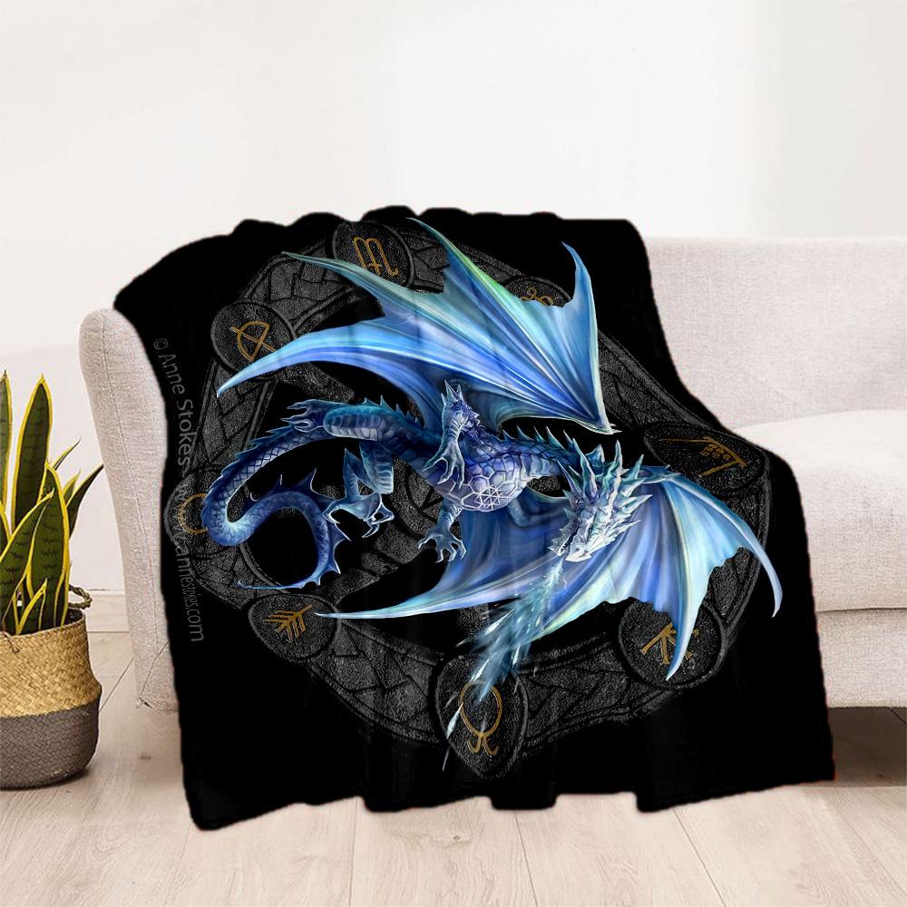Gothic Style Blanket Warmthful Decor Great for Bed Office Picnics Four Seasons Multipurpose Stylish Decor Ideal Gift For Birthday Valentine'S Day