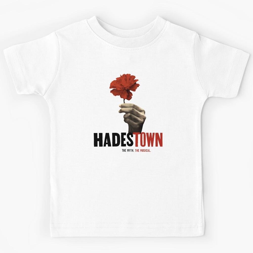 Hadestown The Musical T-Shirt| Broadway Musicals Shirt| Hades Town Flower Sticker Kids T-Shirt 110