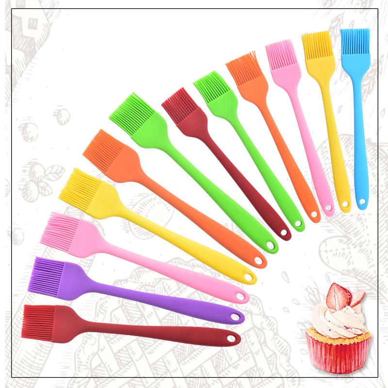 "Silicone Oil BBQ Brush Set: Large & Small Integrated Brushes"