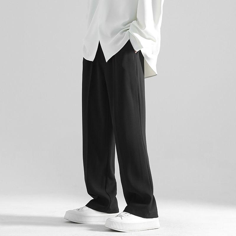 

Мужские брюки свободного покроя Nine-Point в гонконгском стиле с широкими штанинами L (Recommended for 50-59 kg)