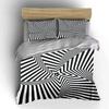 "Bold Striped Design Home Set" Exquisite three-piece bedding set gift for kids and adults
