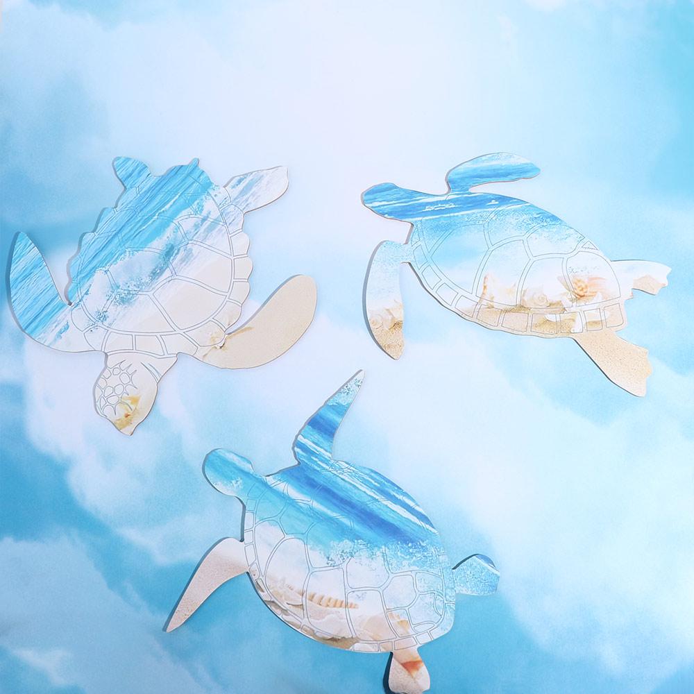 

3 шт./набор Не выцветающий настенный кулон в виде морской черепахи Настенный подвесной декор Гостиная 3Pcs/set