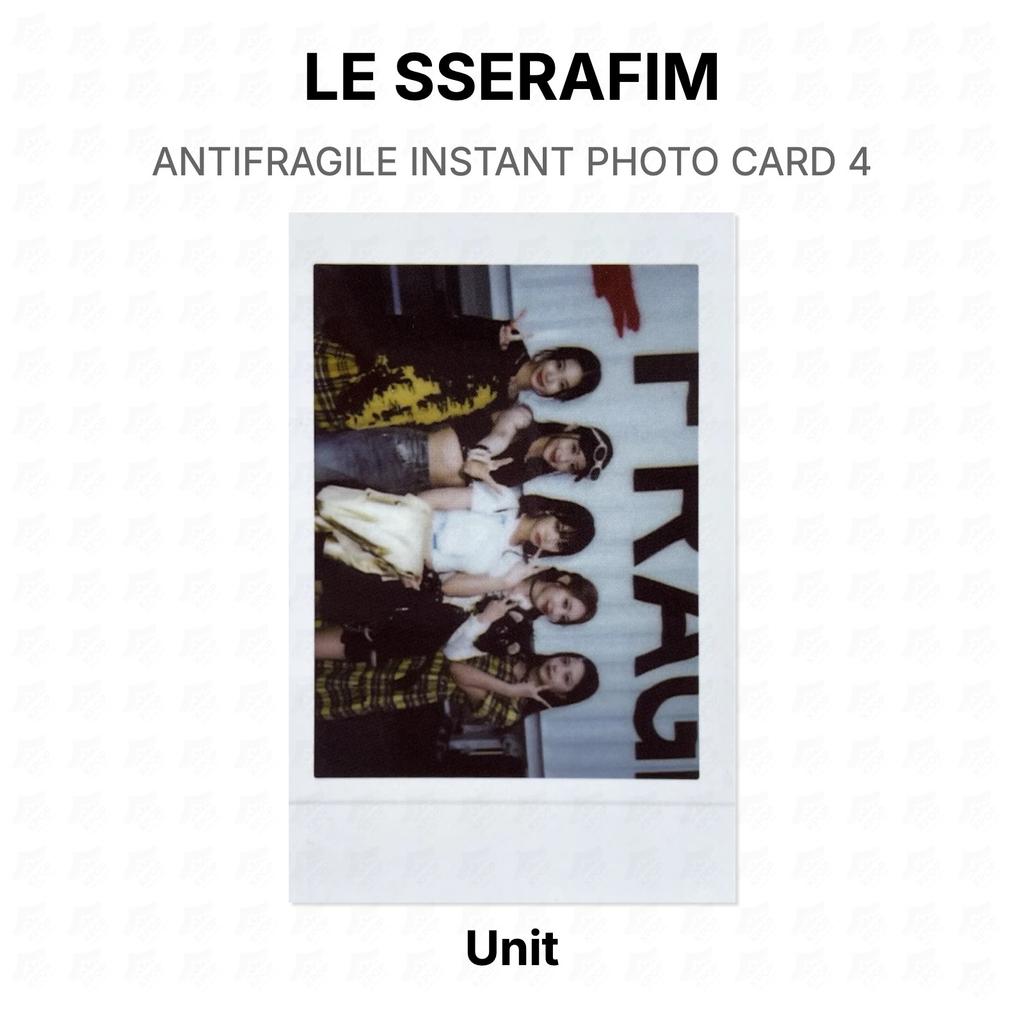 LE SSERAFIM ANTIFRAGILE INSTANT PHOTO CARD 4 Official Photocard