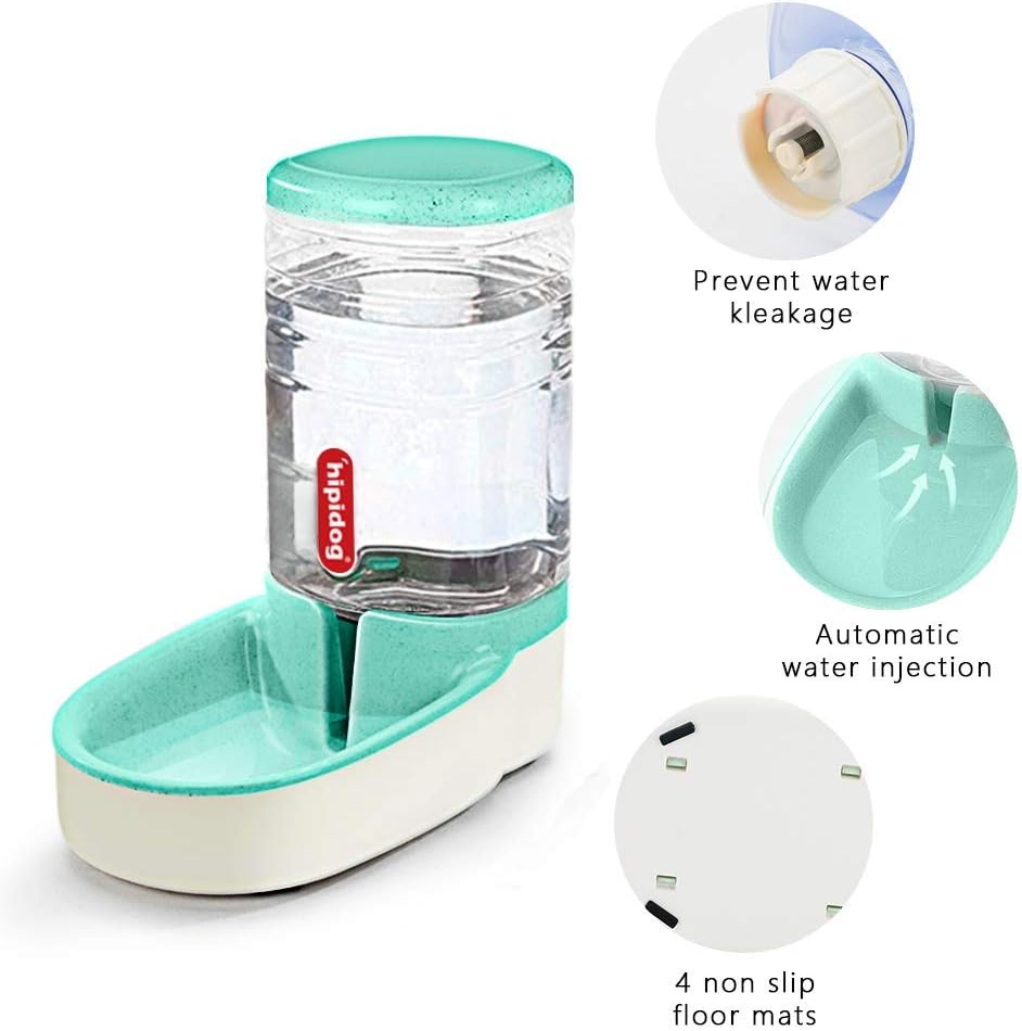 Automatischer Futterautomat Wasserspender Schwerkraft Haustierfutterspender Katze Wasserspender Großer Vorratsbehälter Futter Wassernapf