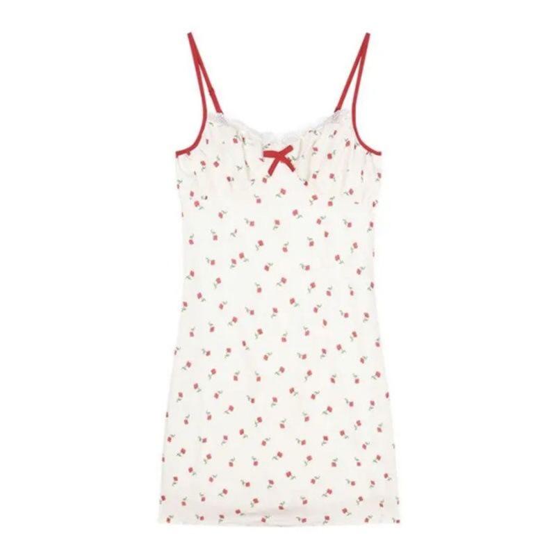 Sexy Underwear Sexy Pure Desire Style Home Nightdress Fresh and Sweet Butterfly Bow Tie Slim Backless Suspender Skirt