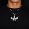 Customizable Hip Hop Money Bag Photo Frame Pendant Necklace
