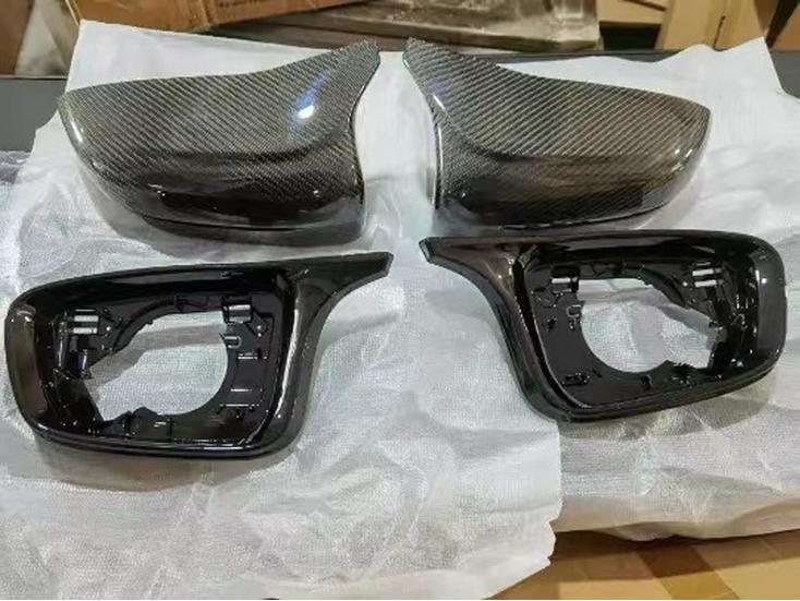 Glänzend Schwarzes Rückspiegelgehäuse Set für BMW 5er G30 G38 F90