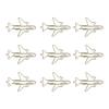 100Pcs Paper Clips Gold Cute Unique Shape Electroplating Process Lightweight Portable Metal