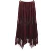 AMERI UNDRESSED Long Length Lace Switching Pleated Skirt Women Used