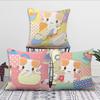 Cute Cartoon M-Masyumaro Cat Comfortable soft Pillow Case for Sofa Living Room Home office Decor Protective Covers