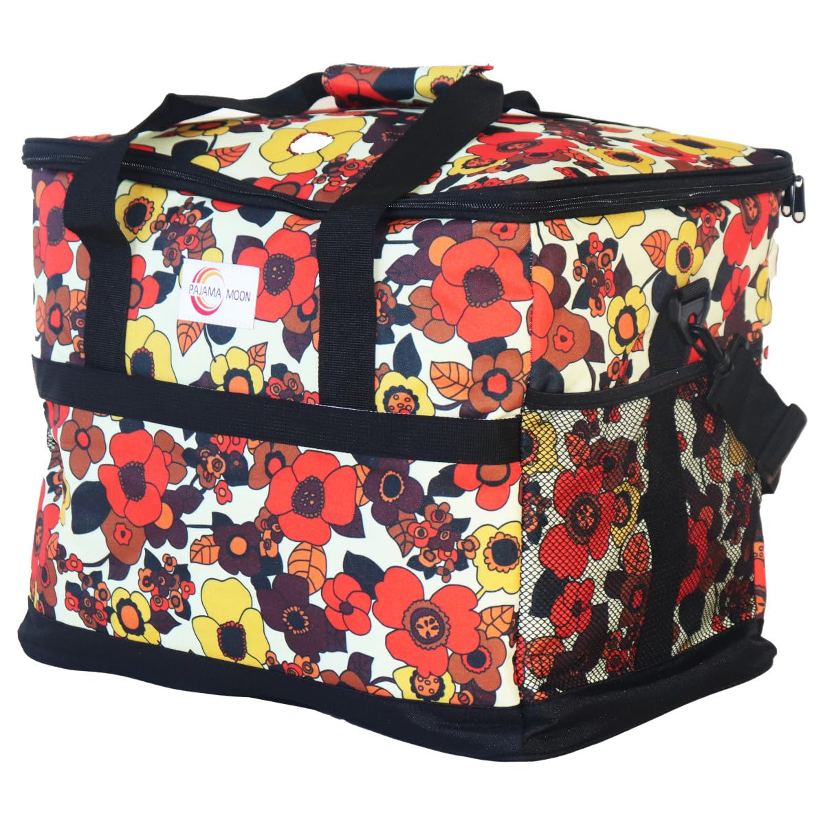 

Mellow Store Cooler Bag pajamamoon Pajama Moon Foldable Lightweight Compact Soft Cooler Bag Cold Retention Floral Pattern Outdoor