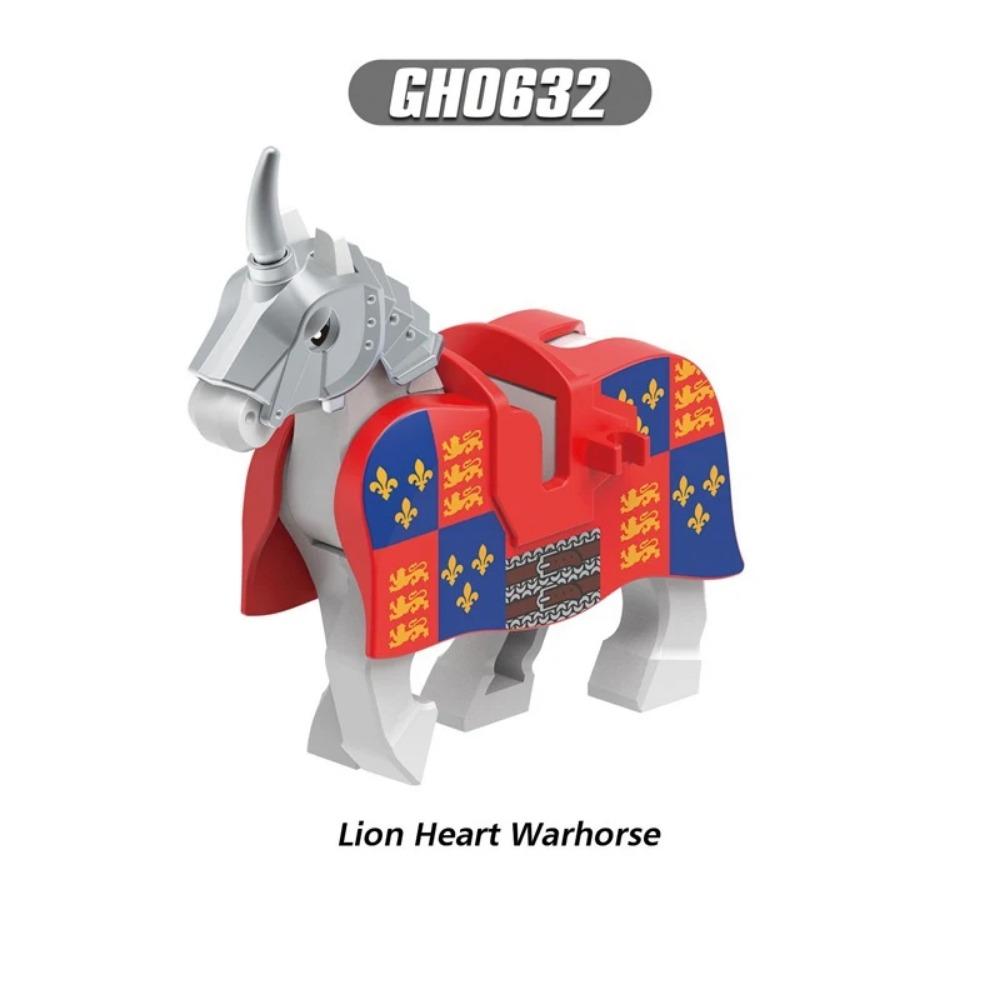 MOC Animal Building Block Accessories Set Crow Parrot Peacock Eagle Flamingo Transport Horse Ox Cart Gift Brick Model Toy K001