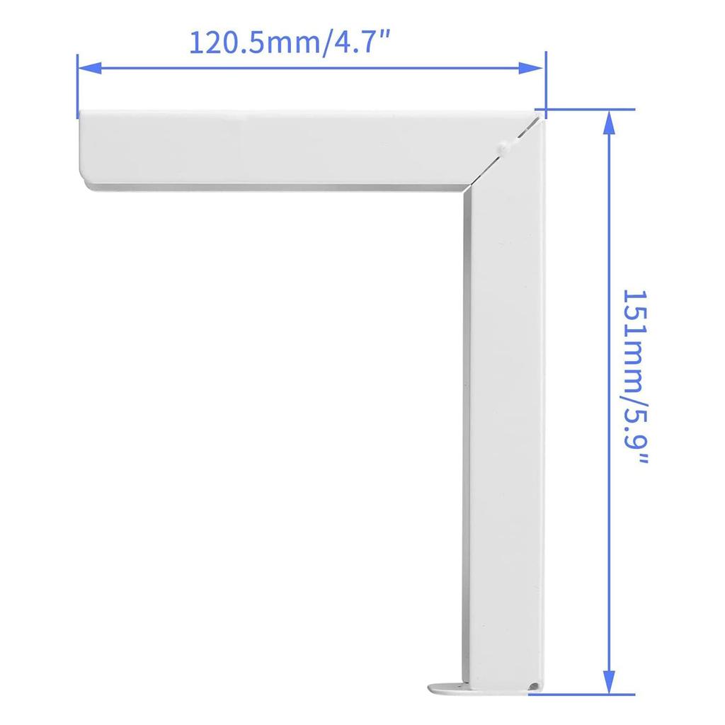 Universal Projector Screen L-Bracket Wall Hanging Adjustable Extension with Hook Manual Wall Mount Hooks Hardware