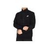Nike Felpa da uomo con logo stampato, collo alto, dritta, stile americano, maniche lunghe, nera DD4733-011