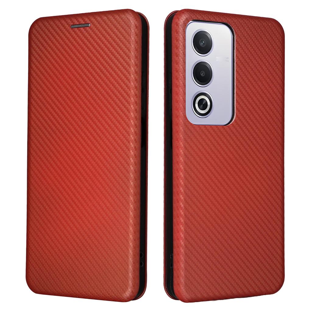 For Oppo A3 Pro (Global) 5G Case Carbon Fiber Texture Drop-Proof PU Leather Phone Cover