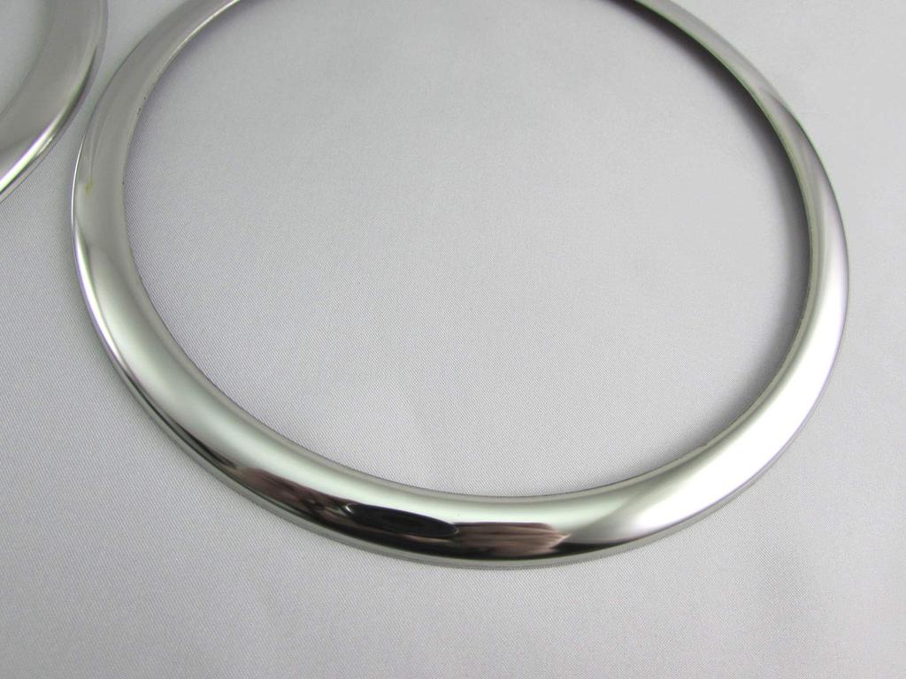 BRIGHTZ Finish Stainless Steel Door Speaker Rings for Aqua Ultra-Mirror (4-Piece Set) NHP10/NHP10H (SPEAKER-031) (Product Code 30583)