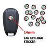 14mm Auto Schlüssel Abzeichen Emblem Ersatz Auto Schlüssel Aufkleber für 147 156 166 159 Giulietta Giulia Mito Stelvio Brera