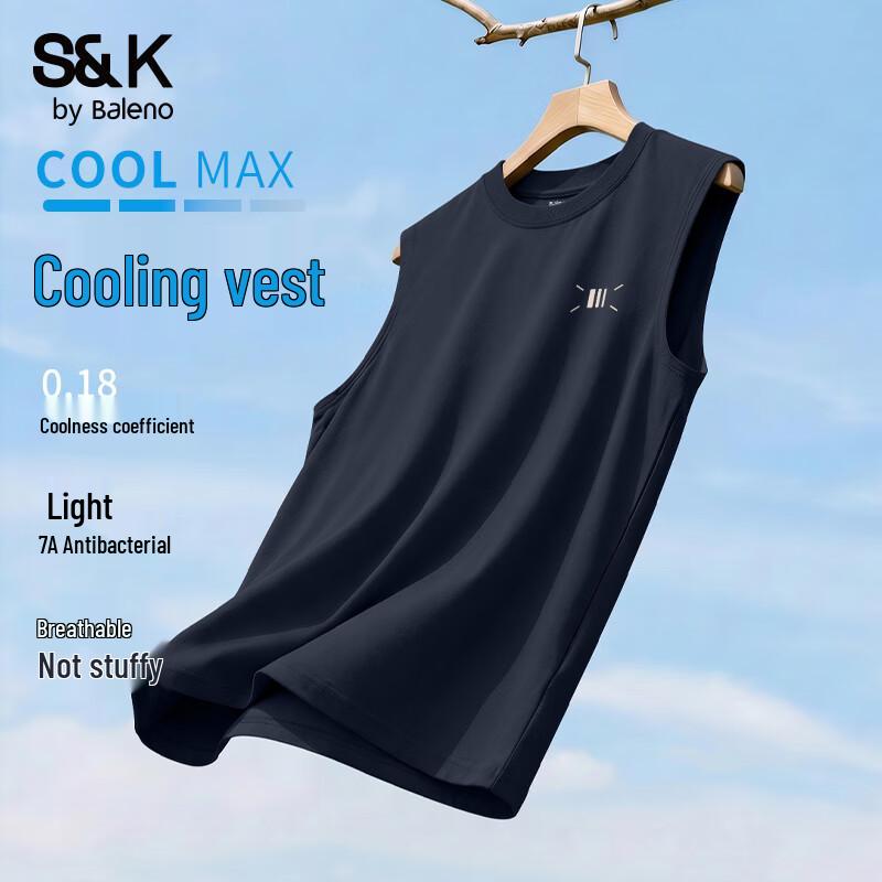 Baleno Men s S&K Series Ice Silk Breathable Anti-Bacterial Tank Top XL