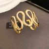 S/Round Shape Irregular Wide Bracelet Wave Opening Retro Hand Ring  Party Decoration