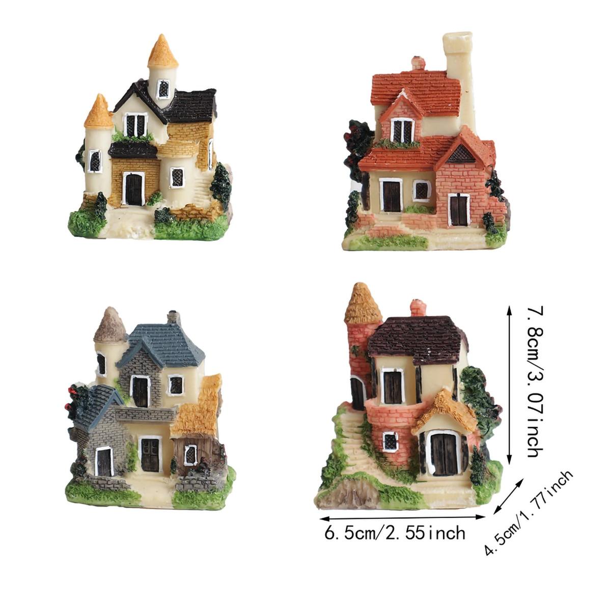 

4pcs-Garden statues, outdoor garden resin art ornaments for small houses, landscape beautification garden sculptures