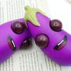 Eye-Popping Eggplant Squeeze Toy Funny Stress Relief Toy Squeeze Fidget Toy Imitation Vegetables Boredom Relief Toy Kids Adults Gift Prop