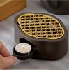 Haitang-Shaped Alloy Candle Heating Base for Ceramic Teapot