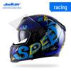 Jiekai Full Face Electric Motorcycle Helmet - Unisex, All-Season Racing Safety