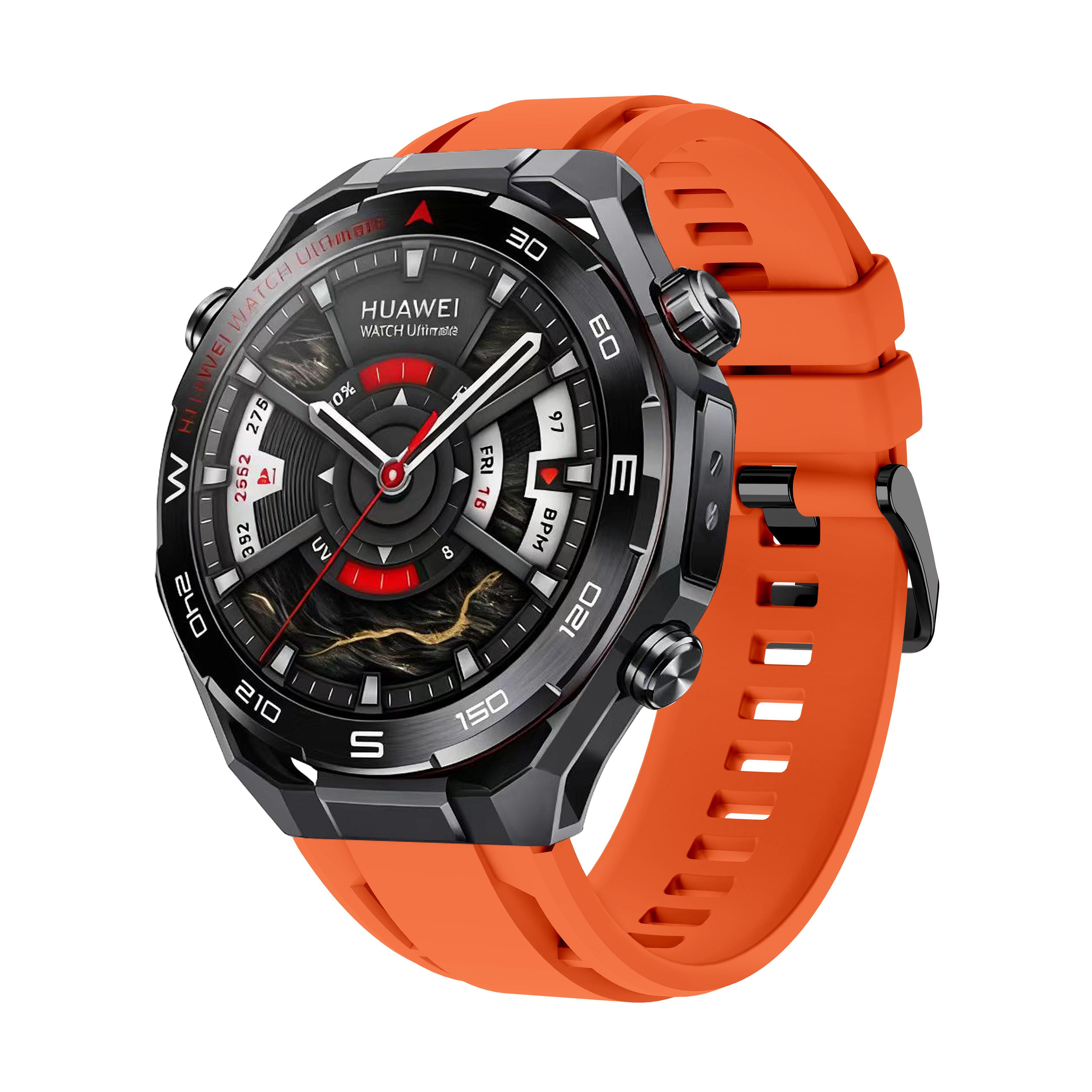 

22MM Watch Band For for Huawei Smart Watch Ultimate 2 Silicone fitness Watch Strap for huawei watch gt 6 pro 46mm 5 pro Bracelet 22mm помаранчевий