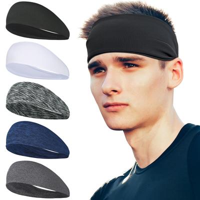 Running Sports Headbands Stretchy Headband for Football Cycling Basketball Yoga Fitness Workout Unisex Quick-Dry Sweatband