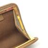 Dior Kisslock coin purse case coin purse Leather Brown/GoldHardware