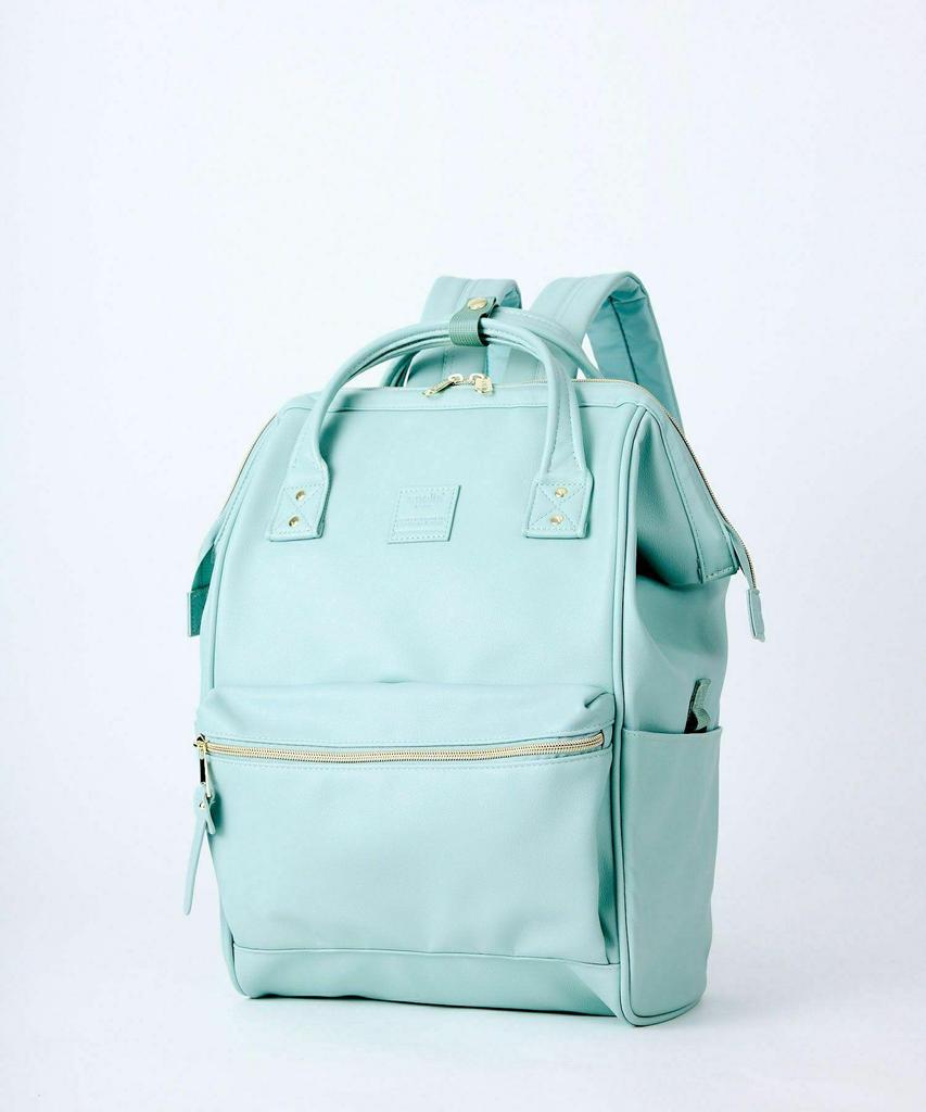 Rakuten Women's PU Leather Gold-Mouth Backpack - Travel & School Bag