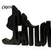 Personalized Desk Statues 3D Printed Cat Letter Ornament, Black Alphabet Decor, Creative Birthday Gifts for Lovers Lover Tabletop Figurine Bookshelf