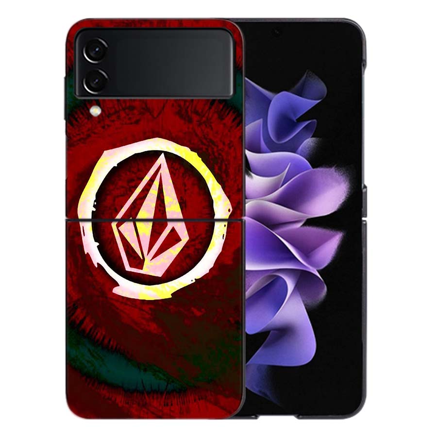 

Volcom Logo Phone Case For Samsung Z Flip 6 7 5G Galaxy Z Flip 5 4 3 5G Cases Shockproof Hard Cover TPU Galaxy Z Flip 3 5G
