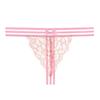 Fully Transparent Lace Tback Ultra-thin Design Sense Striped Sexy Panties Hot Temptation Thong Female 2274