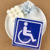Handicap Sign For Car 4 Pieces 4.72 X 4.72in Waterproof Self-Adhesive Auto Supplies Handicap Wheelchair Parking Sticker For Bus