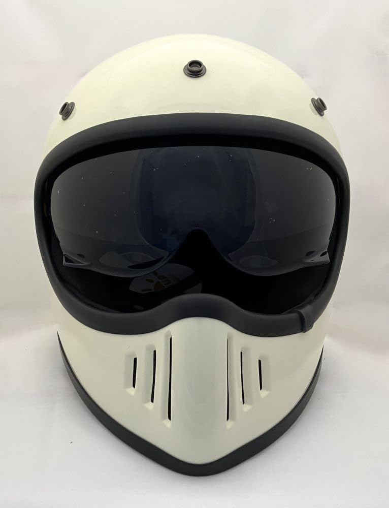 SunUp Motocyklová helma na celou tvář PILOT Velikost M SM-001 (57-58 cm) (Off White)