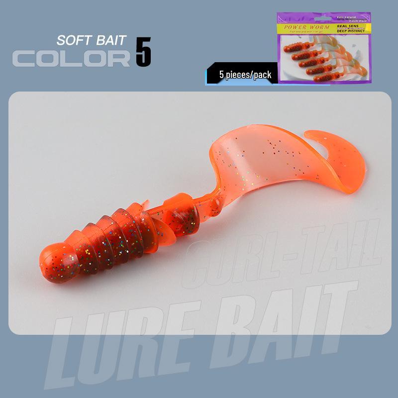 Big Wave Lockenschwanz Weichköder für Barsch und Mandarinfisch