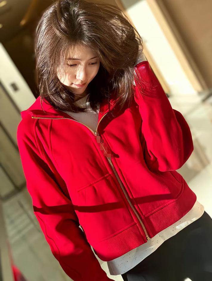 Women's High-Quality Fleece Hoodie: Loose Fit, Zipper, Thickened Yoga Sportswear