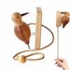 Housewarming Door Knocker Retro Wooden Woodpecker Easy Installation Pendant Doorbell  Gift